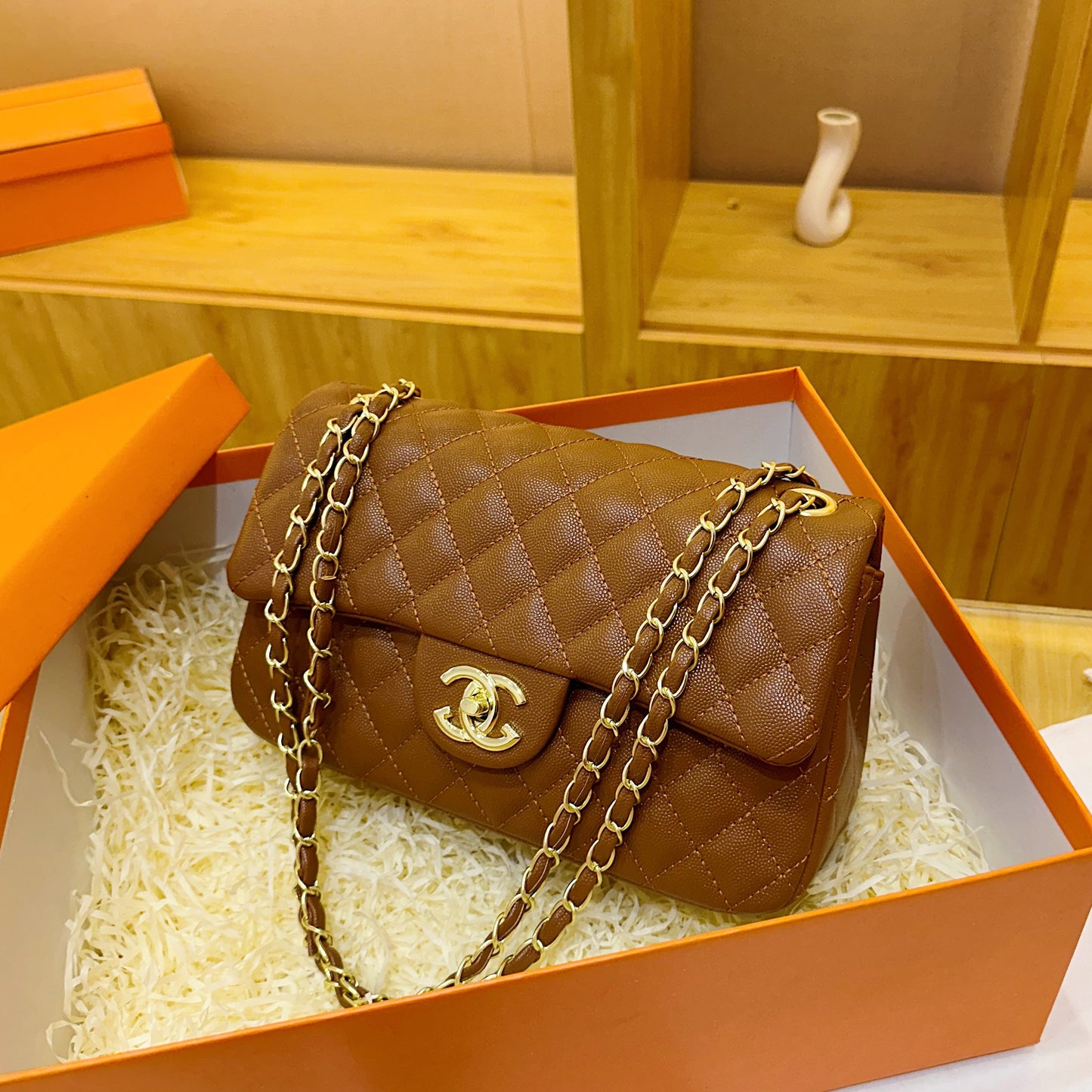 Bolso de un solo hombro con bordado de diamantes estilo Chanel transfronterizo, nuevo estilo de moda 2025, bolso cruzado pequeño y de alta calidad para desplazamientos