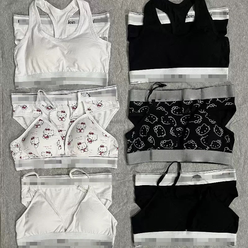 Set de ropa interior de mujer, set original estándar de línea I de UCKO, conjunto de braguitas en forma de U, conjunto de copa triangular transpirable cómodo