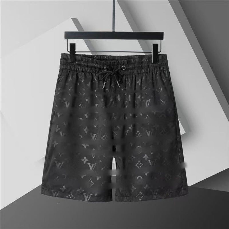 Verano 2026 Nuevos pantalones de playa transfronterizos europeos y americanos de secado rápido, pantalones cortos casuales holgados y de moda al por mayor