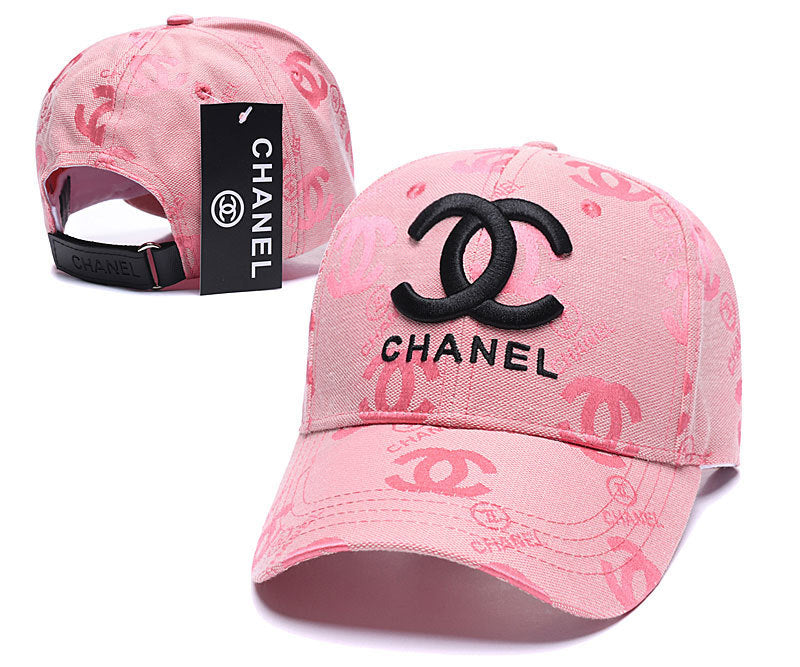 Gorras de béisbol versátiles unisex de estilo coreano con bordado 3D de alta versión, protección solar estilo Chanel al por mayor