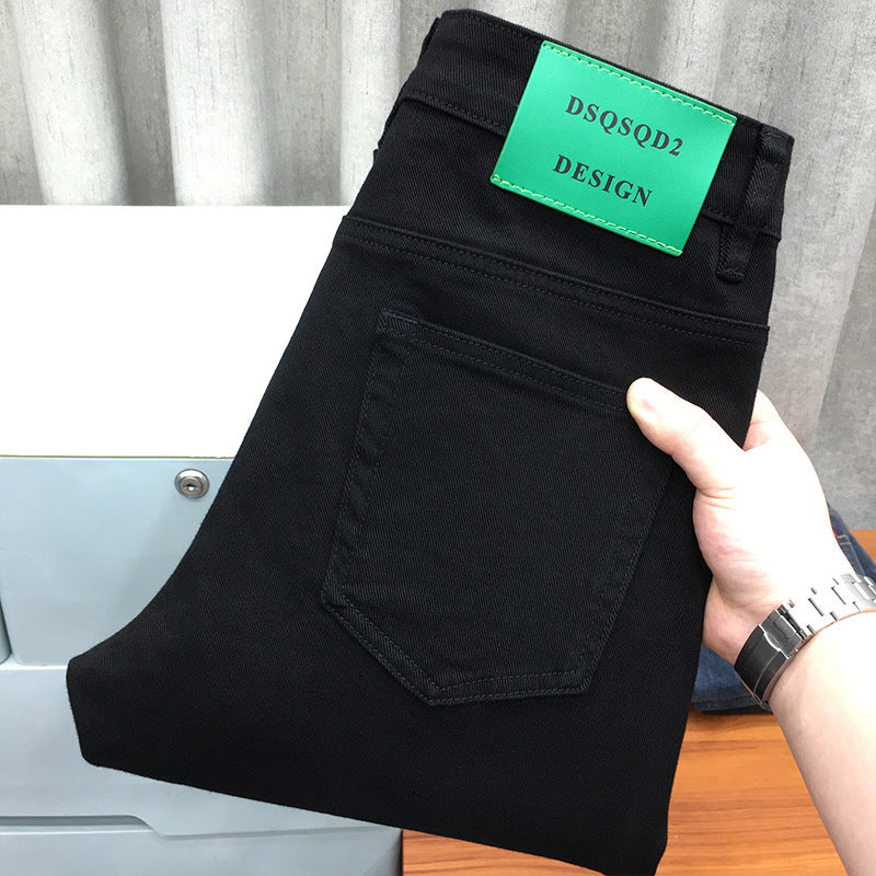 Vaqueros Negros Stretch Slim Fit Hombre