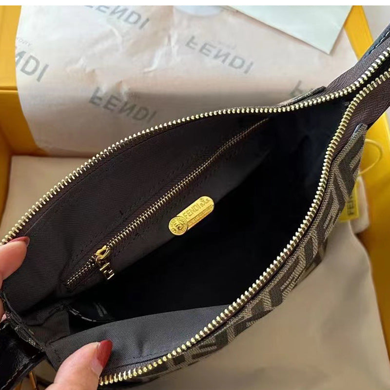 Bolsa de fiambrera FF, bolsa clásica vintage para fiambrera, nueva mini pequeña bolsa 2025, bandolera vintage de mano para llevar cruzada