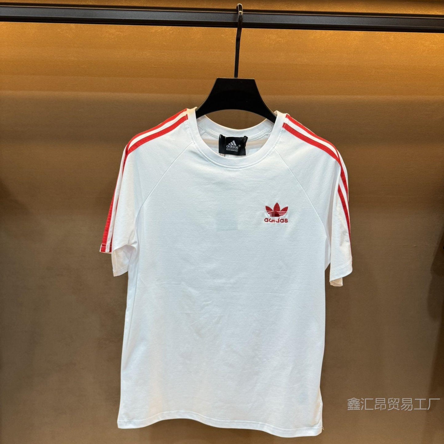 Camiseta de manga corta bordada trébol para verano para hombres y mujeres, 857 857 deportiva casual deportiva de cuello redondo