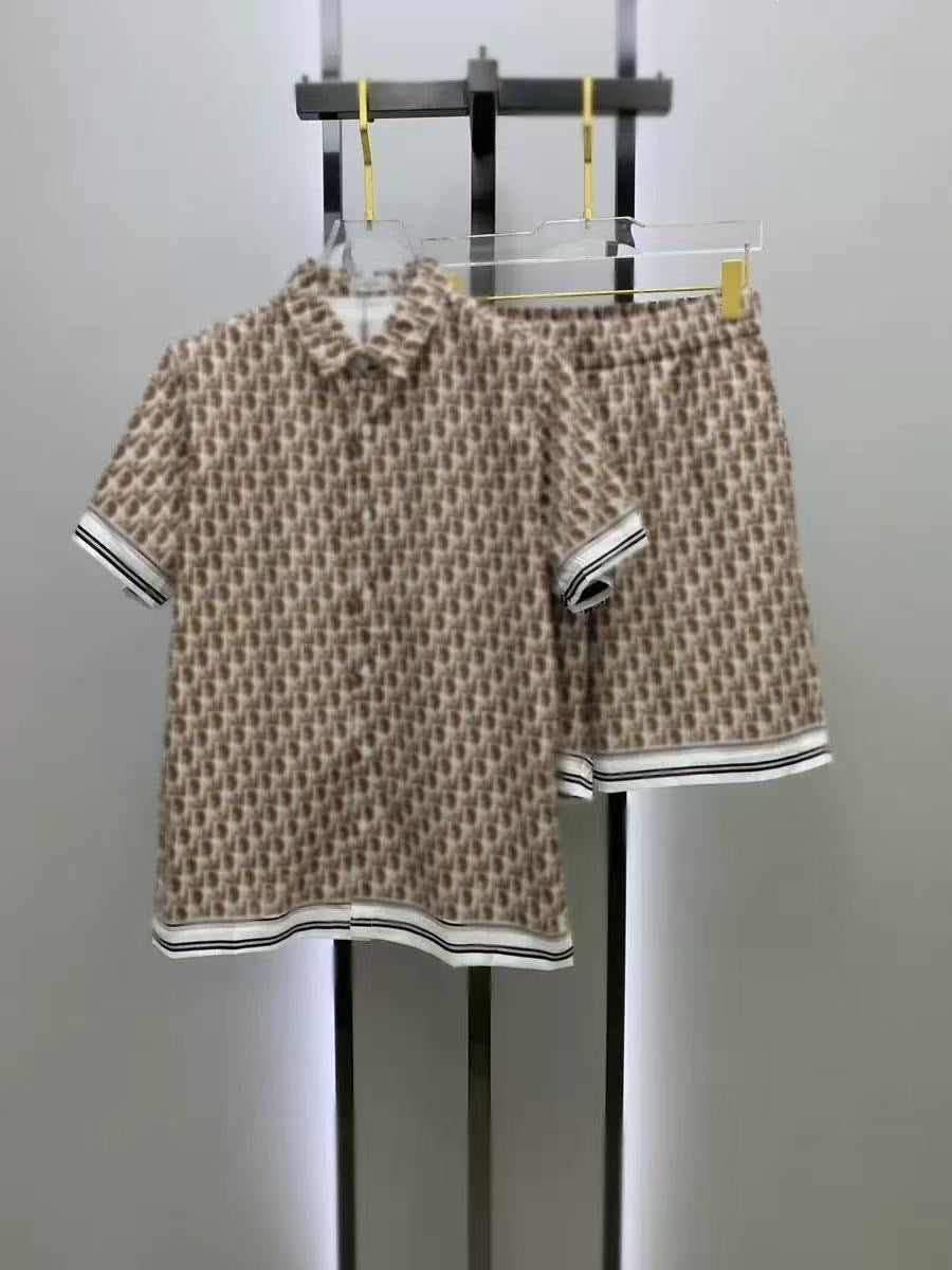 Conjunto Camisa y Pantalón Corto Hombre | Estilo Europeo Verano