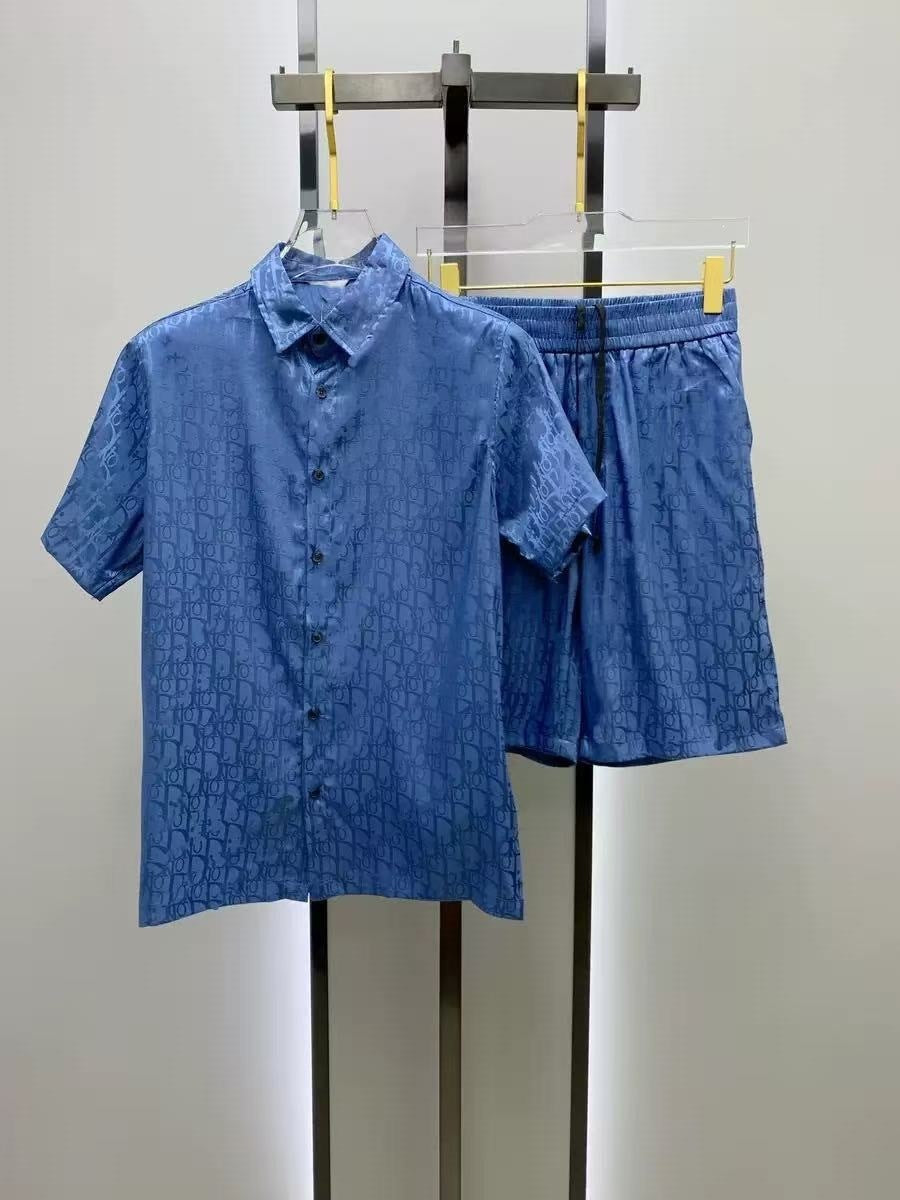 Conjunto Camisa y Pantalón Corto Hombre | Estilo Europeo Verano