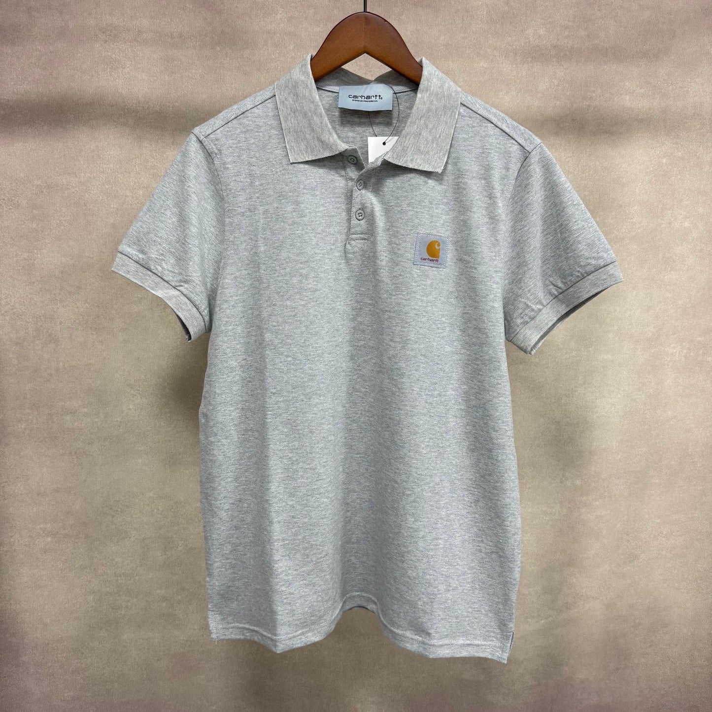 Polo de Solapa Manga Corta con Bolsillo | Hombre