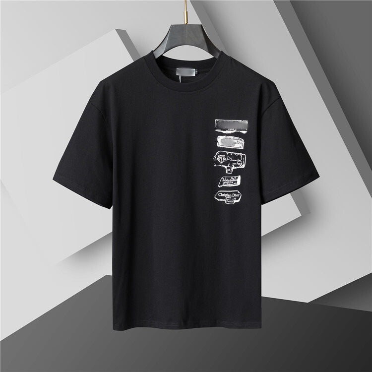 Versión correcta de 2026 de la nueva camiseta ligera de lujo de verano, camiseta de manga corta de cuello redondo y versátil para hombres y mujeres, países extranjeros de Europa y Estados Unidos