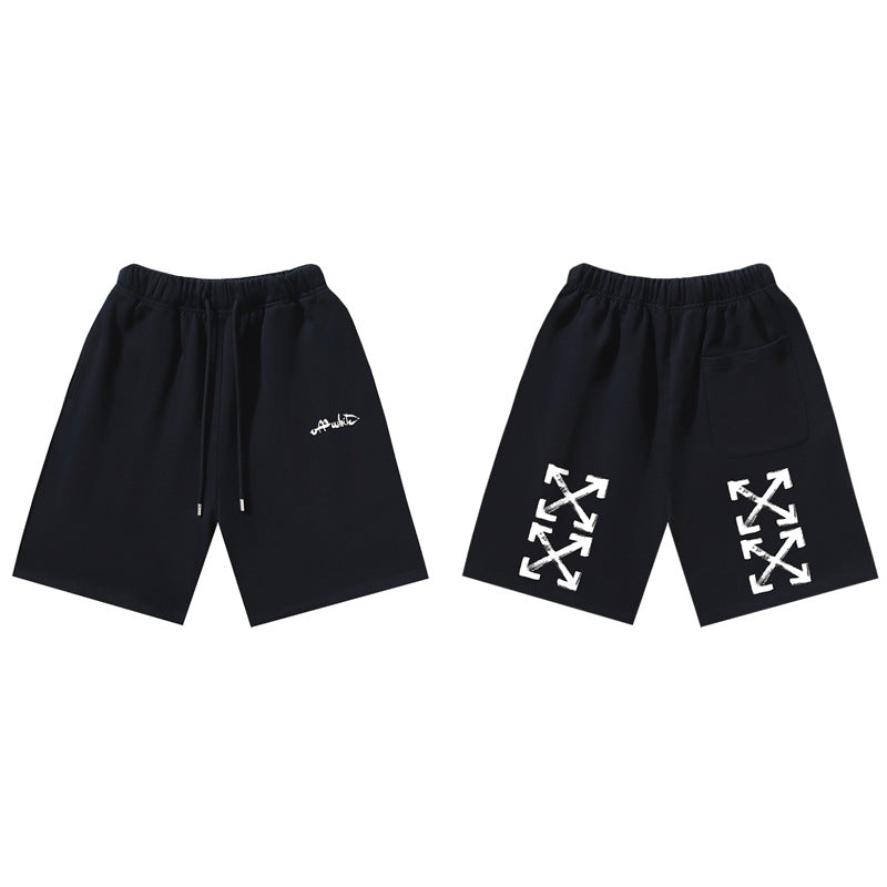 Pantalones Cortos Hombre Estampado Flecha Sueltos | LuxuryMarkt