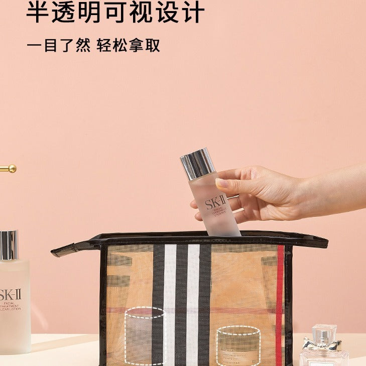 Bolsa Maquillaje Grande Portátil Mujer | Organizador Repelente Agua