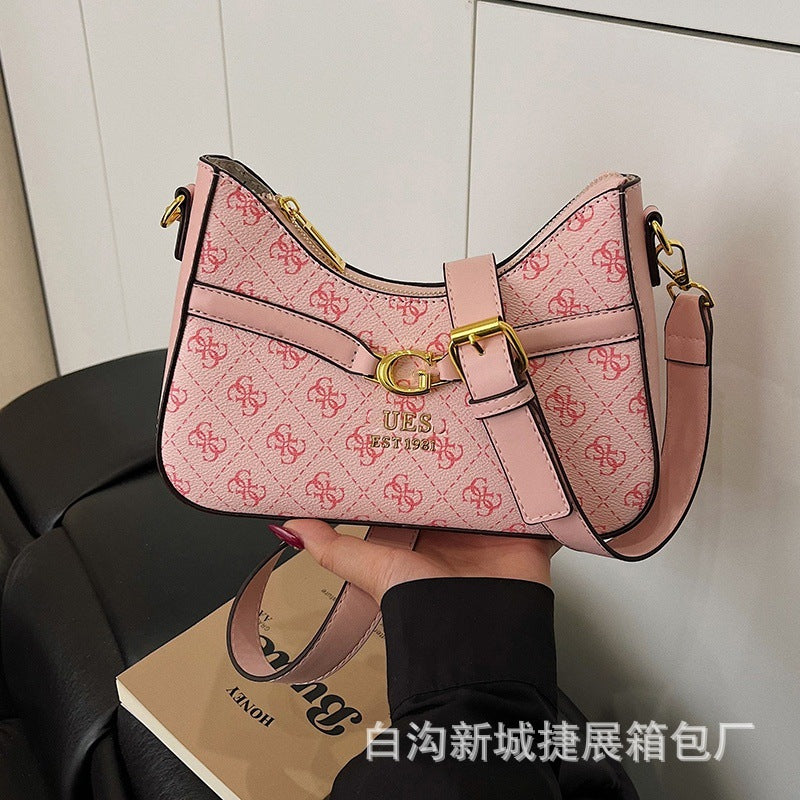 El bolso cruzado de monograma de alta gama de 2026 para mujer de un solo hombro de tendencia y muy vendido de moda para mujer