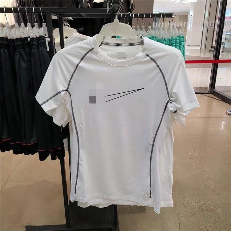 Camiseta Deportiva Ajustada Manga Corta Hombre Secado Rápido