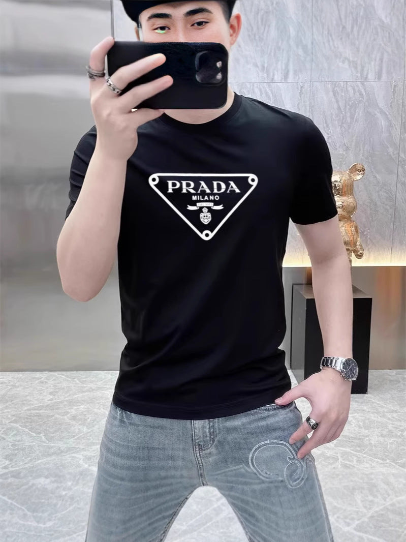 Camiseta de manga corta para parejas de pareja de maniga corta de verano 2025, superventas europeas y americanas de estilo coreano suelto y suelto de talla grande, streetwear versátil