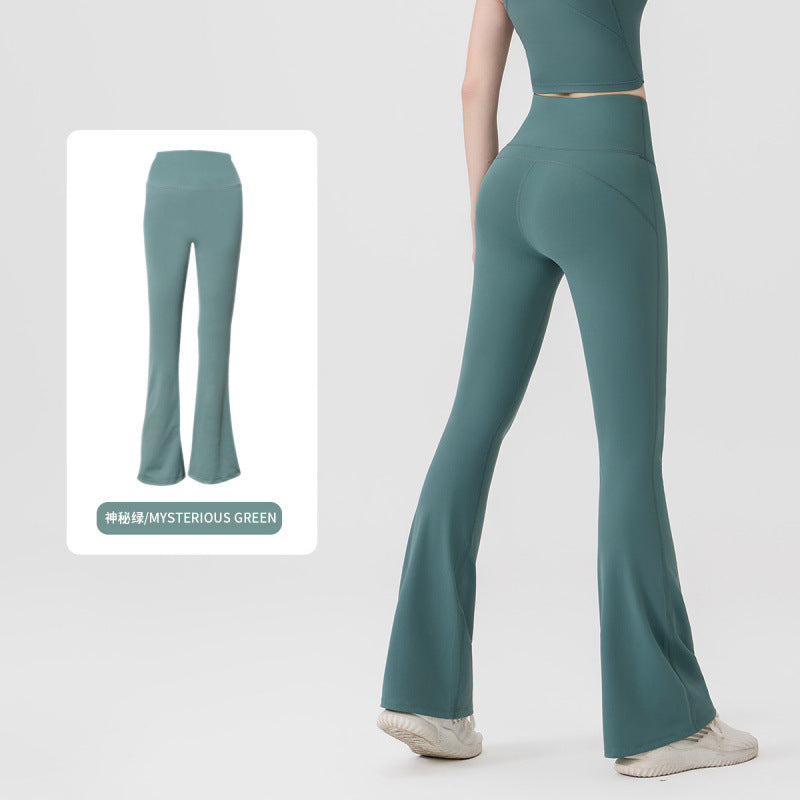 Pantalón Yoga Mujer AL | Microacampanado Y Talle Alto