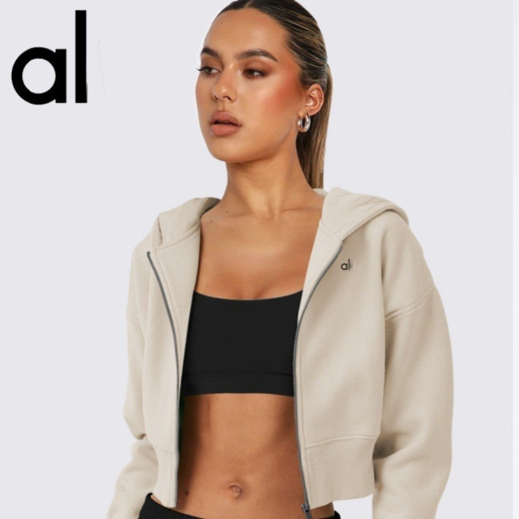 Women's Cropped Hoodie AL 2026 | Hood And Zipper
