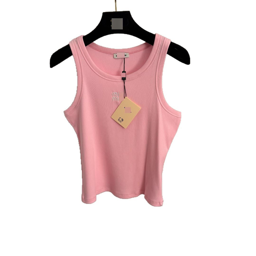 Women's Tank Top MM | Embroidered Cotton