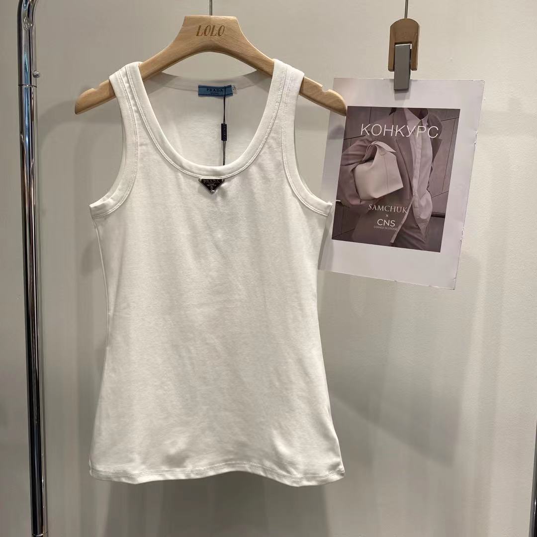 Camiseta Sin Mangas Mujer Etiqueta Triangular | Pantalones Cortos Versátiles