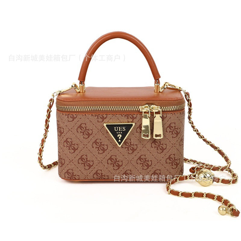 Nuevo monograma transfronterizo, bolsos de hombro sencillo de gran venta, 25 bolsos de cadena modernos y versátiles para mujer