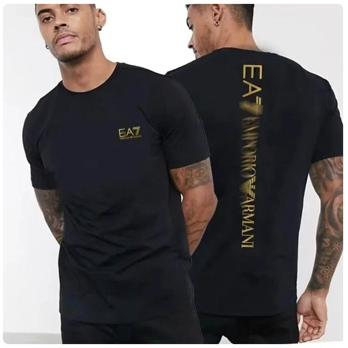 Nueva camiseta transfronteriza de manga corta con letras con letras casual y suelta de algodón puro para mujeres en la calle dropshipping