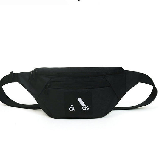 Bolsa de cintura pequeña portátil transfronteriza, bolsa para móvil deportivo para hombre y mujer, bolsa de cintura sencilla de color sólido, bolsa pequeña de pecho cruzada ajustada