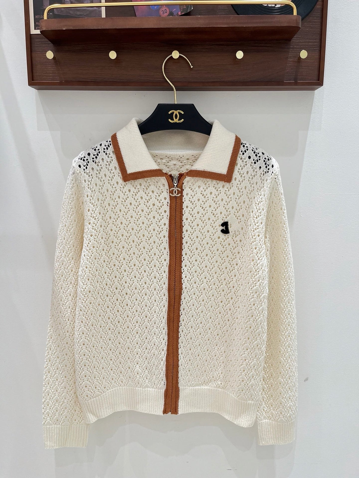 Fine Open-Knit Cardigan S | Vintage Style