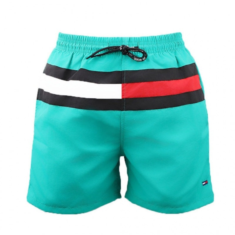 Pantalones cortos holgados de tres puntos surf con impresión digital 3D, pantalones de playa de secado rápido para la playa, pantalones de baño para hombre, deportes en casa