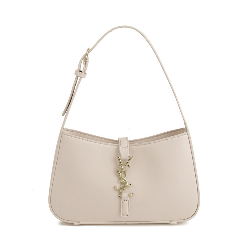 Bolso pequeño de alta gama para mujer, nuevo bolso de cuero suave y moderno en las axilas 2025, bolso baguette elegante para mujer, bolso de un solo hombro
