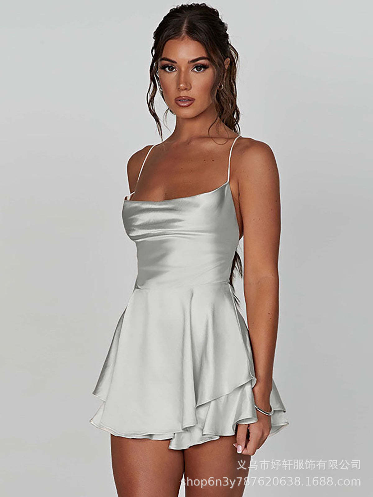 Vestido sin Mangas Mujer Plisado Adelgazante | Moda Verano 2026