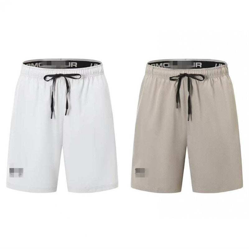 Pantalones cortos de atletismo de verano deportes entrenamiento rápido carrera maratón maratón fitness cinco puntos para hombres transpirables