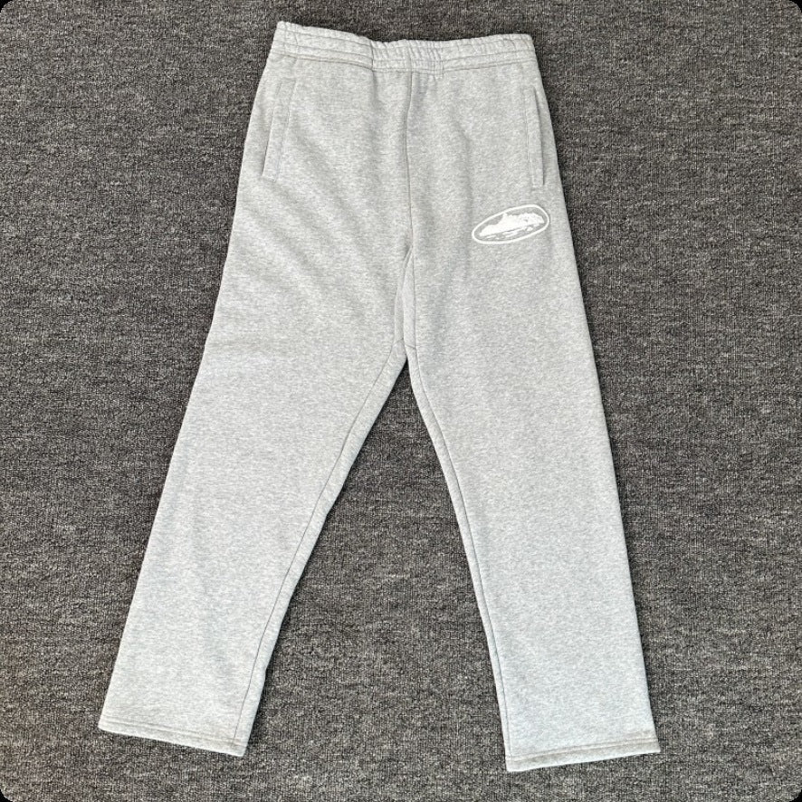 New 2025 cross-border set with embroidered minimalist lettering, high-street fashion loose cardigan, hoodie, and casual pants