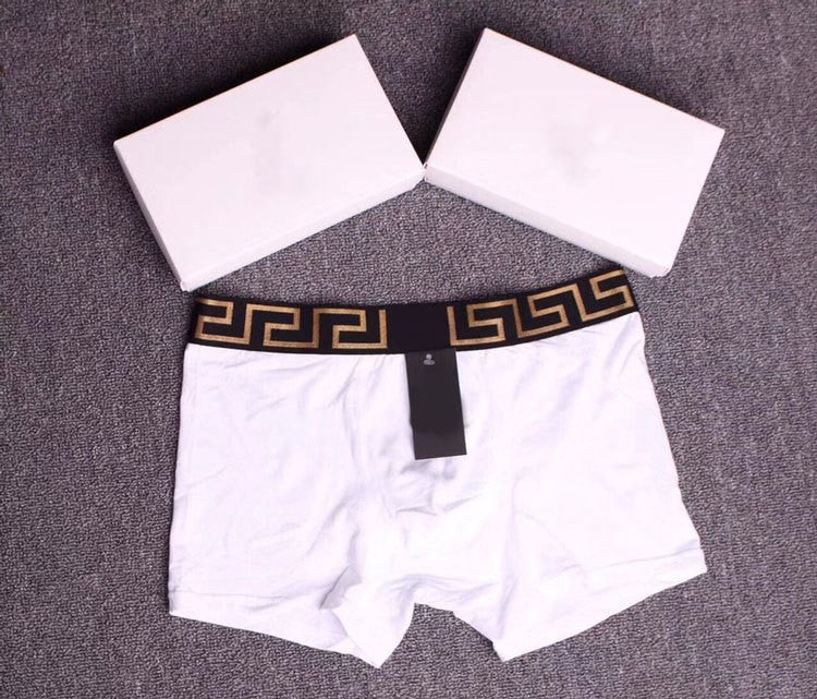 Etiqueta de cabeza humana Bóxer de algodón puro para hombres Ropa interior bóxer