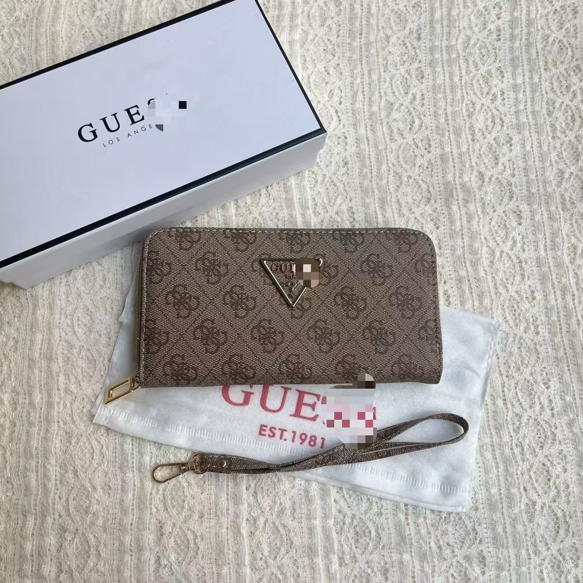 Comercio exterior moda triángulo simple con estampado en triángulo y bolso de cartera larga de gran capacidad, bolso de cartera de longitud media