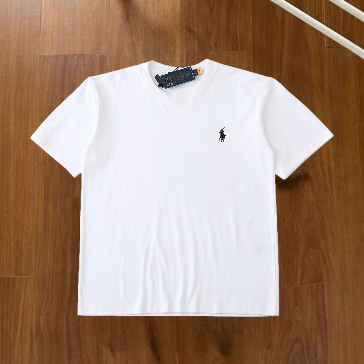 Camiseta Bordada de Algodón RL | Manga Corta