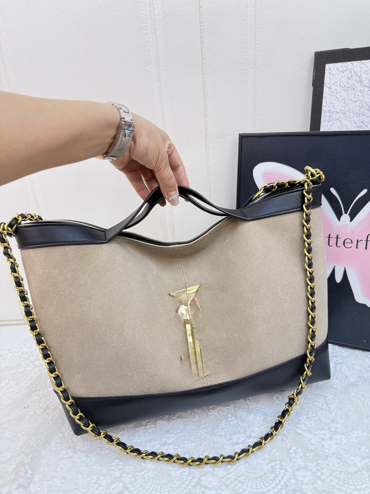Women's Colorblock Bucket Bag | 2025 Niche Fashion Crossbody | No Box