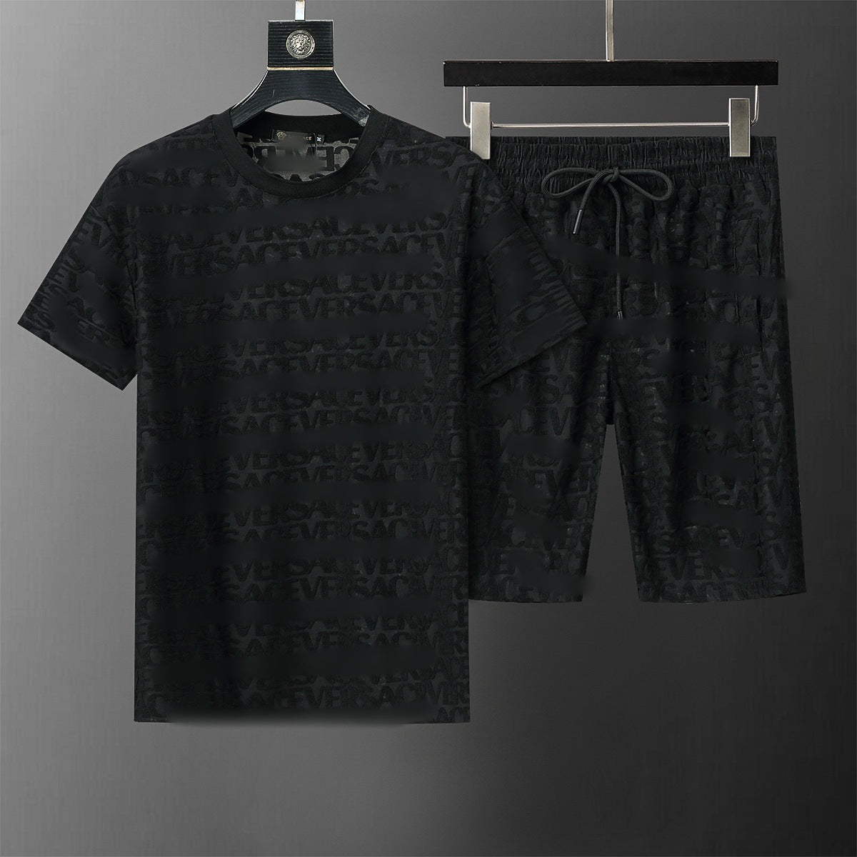()25 nuevos pantalones cortos B familia G Jacquard Moda casual Traje de comercio exterior para hombres y mujeres Trajes de primavera para hombre