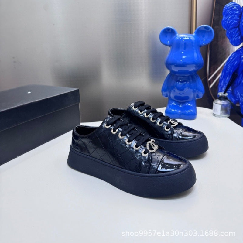 Zapatillas Mujer Estilo Vaca Bloques Color | Casual Baja