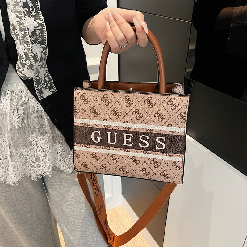 Borsa a mano da donna a spalla grande capacità | Tracolla stampata lusso leggera | Senza scatola