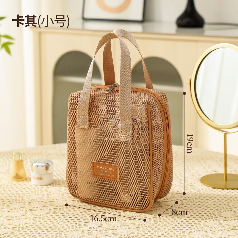 Bolsa Maquillaje Grande Portátil Mujer | Organizador Repelente Agua