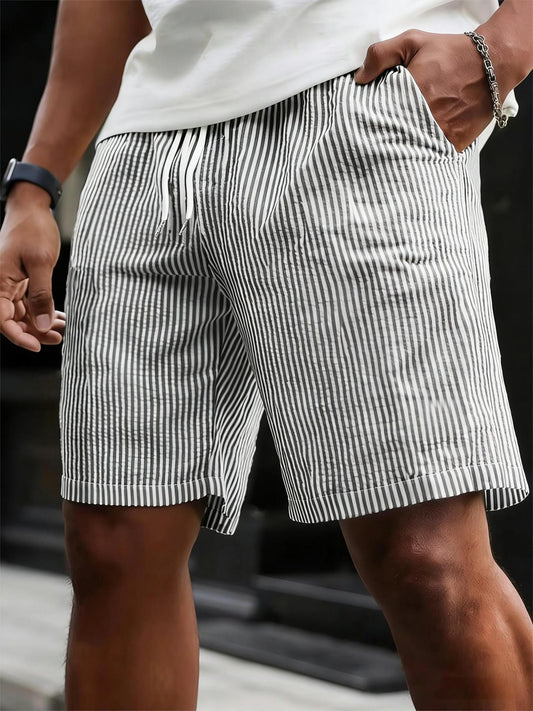 Pantaloncini a righe da uomo tuta casual estivi