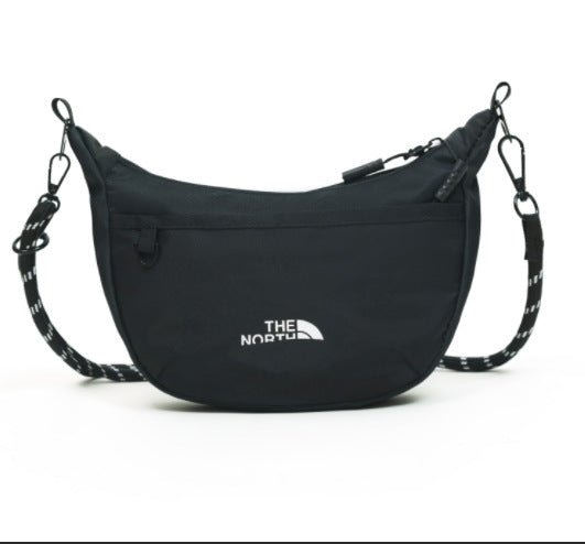 Bolso bandolera de mujer, nuevo bolso retro de moda lazy lazy crescent moon, bolso de hombro pequeño de nylon impermeable, ligero y versátil