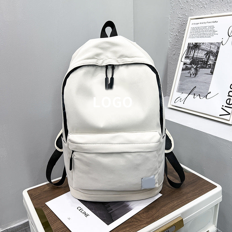 Una mochila de nylon moderna de dropshipping, mochila estampada de gran capacidad y con estampado elegante, mochila de estudiante universitario con alfabeto para la vuelta al cole
