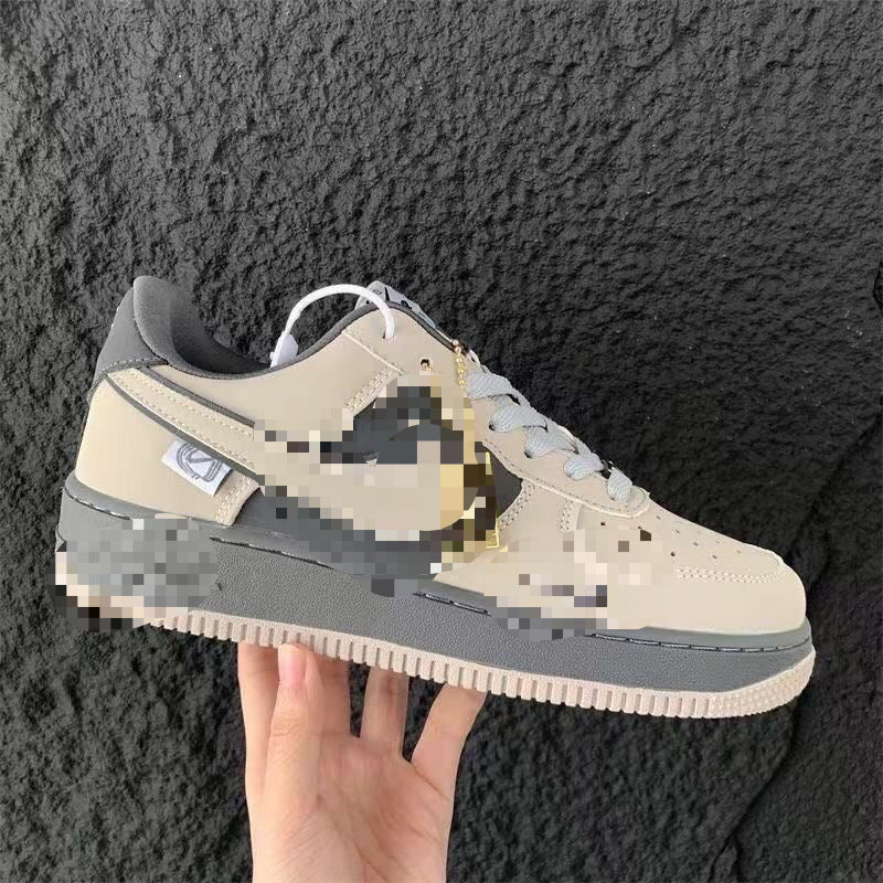 Original AF1 Air Force No.1 Dark Grey Unisex Sneakers | Double Side Detail
