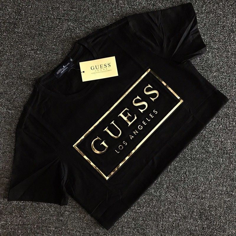 Camiseta Talla Grande Mujer Logo Letras Doradas | Cuello Redondo