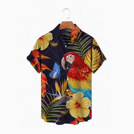 Chemise homme imprimée P | Col et boutons