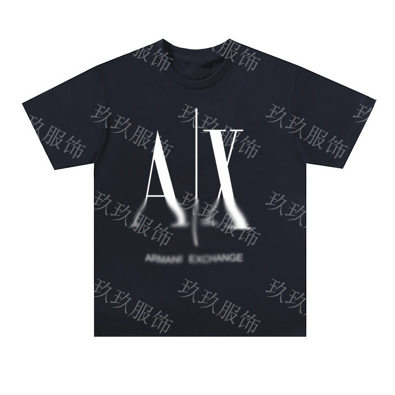 Nueva camiseta transfronteriza de manga corta con letras con letras casual y suelta de algodón puro para mujeres en la calle dropshipping