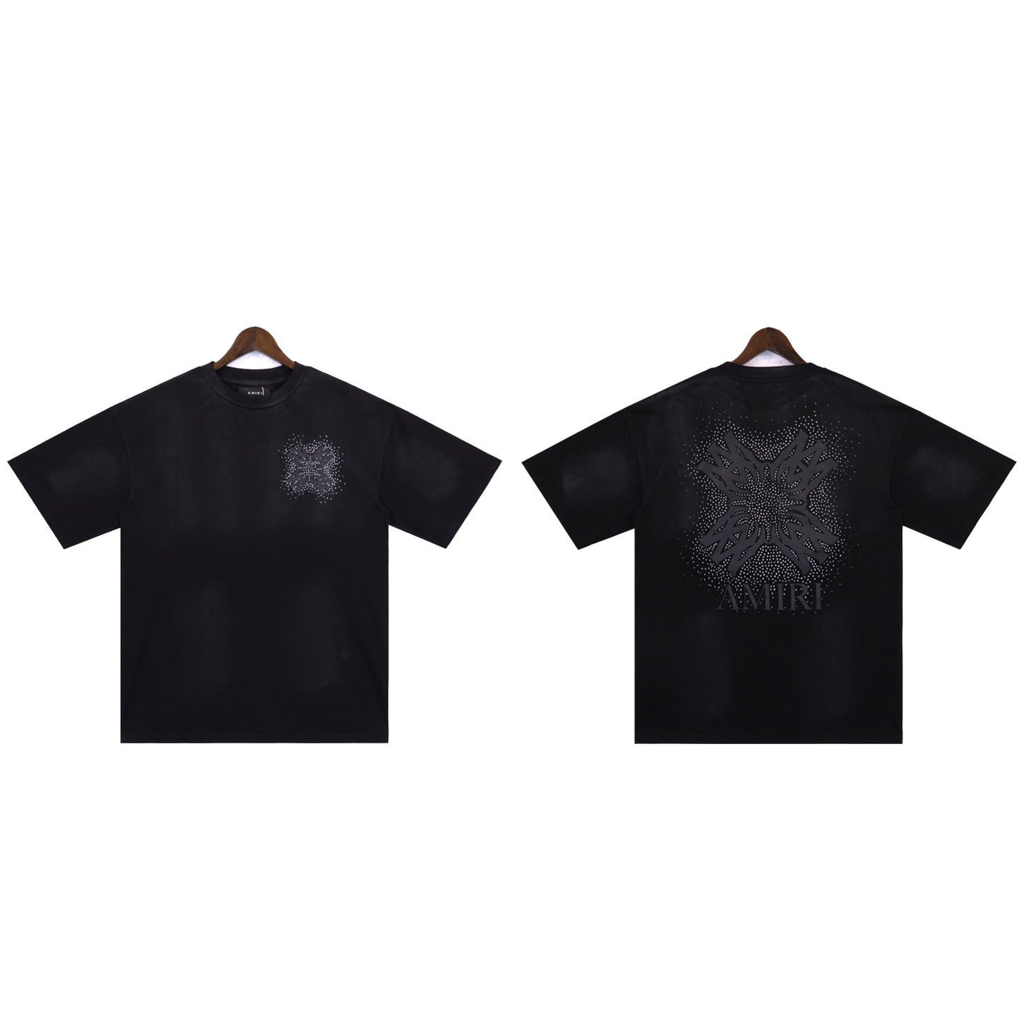 2024 Verano 2024 AM1R1 ICON Letter Totem Letter Totem Pattern Coconut Tree T-shirt Unisex