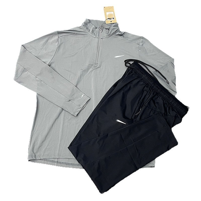 Conjunto Deportivo Manga Larga Seda Hielo | Secado Rápido Unisex