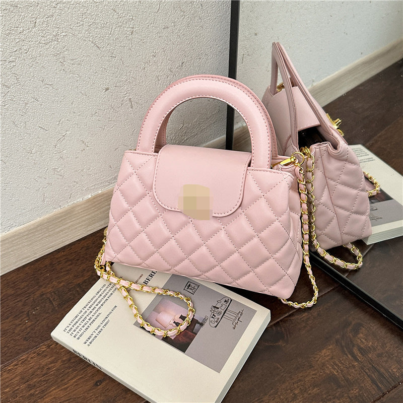 Bolso Dié de un solo hombro de calidad y versátil de lujo ligero y de lujo Chanel, bolso de cadena cruzada, bolso pequeño