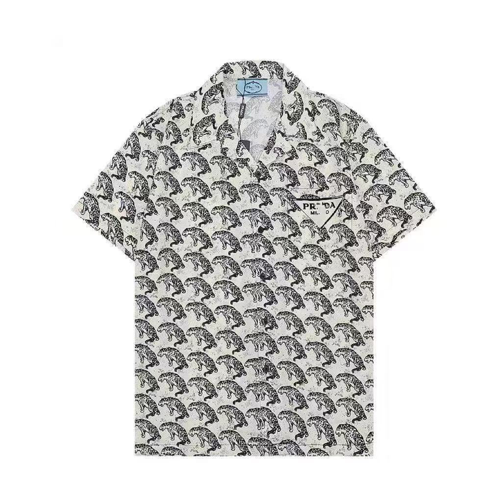 Chemise homme imprimée P | Col et boutons