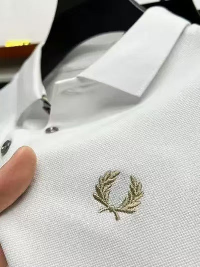 Color trigo de algodón americano, camisa de manga corta sin arrugas, adelgazamiento de verano para hombres 100% envío gratis