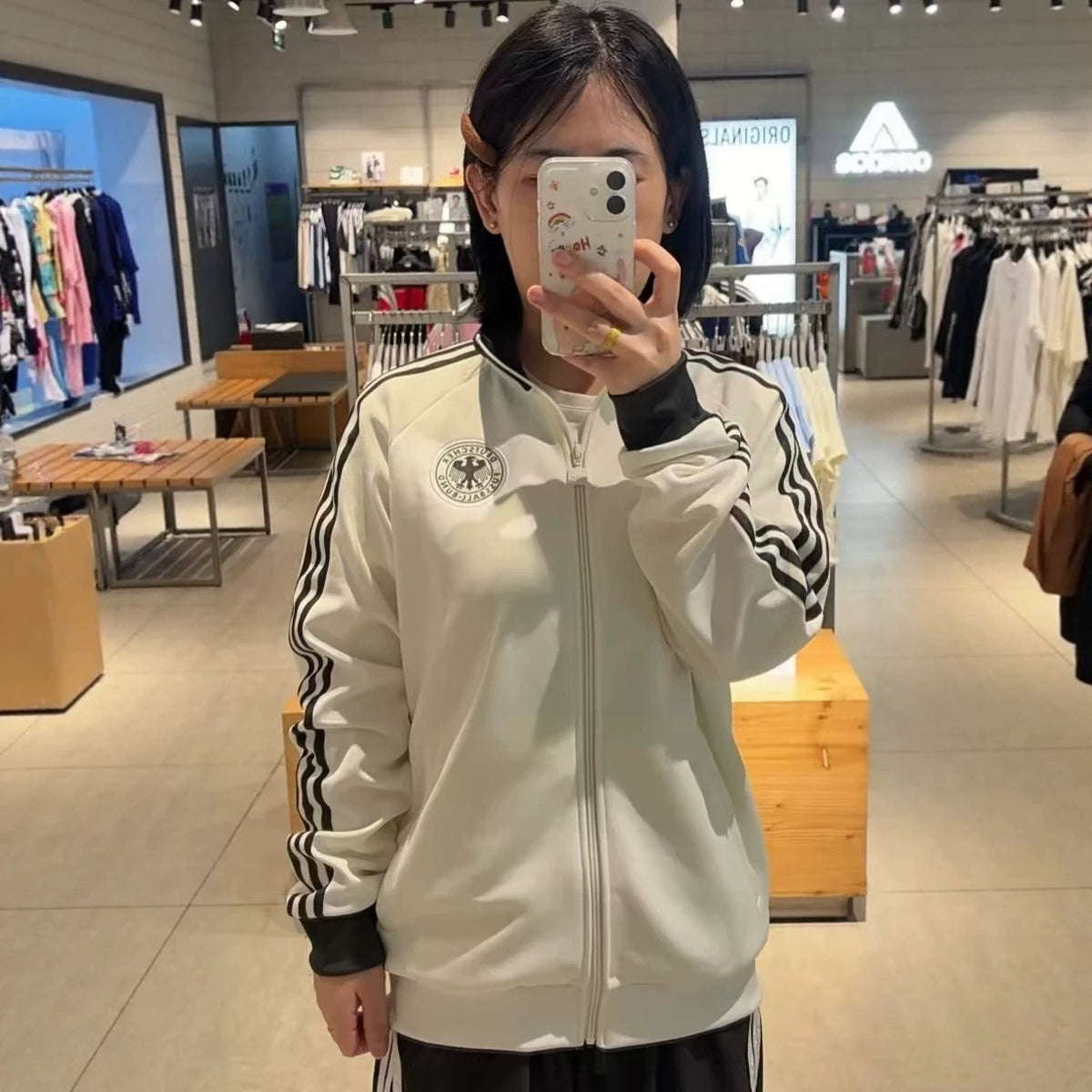 Vintage F Football Jacket | High Neck and Three Stripes